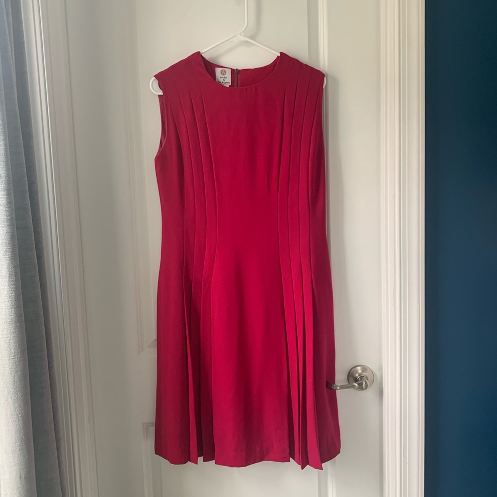 Burgundy sleeveless dress